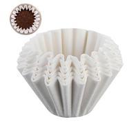 Filtros de café de papelera | 50 filtros de café en forma de tarta para una porción | Papel de café con papel de filtro para máquinas de 1 a 4 tazas