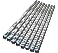 Filtros de canalón lineales Sistema de Drenaje de Canal de Acero Inoxidable 304 Drenaje de Zanja al Aire Libre para Patios Cubiertas Baños Piscinas y cocinas 8 Pcs Juego de Drenaje de Aguas