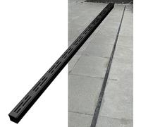 Filtros de canalón lineales Sistema de Drenaje de Zanja de Acero Inoxidable para Entrada y Patio - Cubiertas de Rejilla de Drenaje de Metal, 35Mm/50Mm/70Mm/100Mm de Ancho, Kit de Drenaje dur