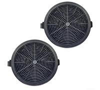 Filtros de carbón para campana extractora, 2 piezas de 114 x 114 x 20 mm, repuesto de filtro de carbón activado para extractor de cocina, eliminación de olores y grasa