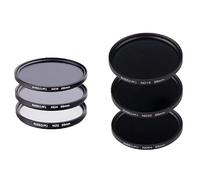 Filtros de densidad neutra de cámara de 49 mm de diámetro, paquete de filtros ND ND2 ND4 ND8 ND16 ND32 ND64 para Sony a6000 a6100 a6300 a6400 a6500 a6600 con lente Sony E de 16 mm F/2.8