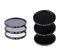 Filtros de densidad neutra para cámara de 49 mm de diámetro, paquete de filtros ND ND2 ND4 ND8 ND16 ND32 ND64 para cámara Canon EOS M5, M6, M6 II con lente Canon EF 50 mm f/1.8 STM