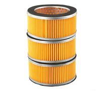 Filtros de elemento de compresor de aire 3 piezas en forma de cilindro para mejorar la filtración y la eficiencia