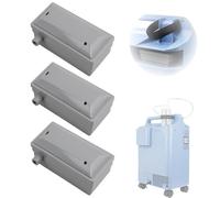 Filtros de entrada de concentradores de oxígeno compatibles con EverFlo 5L, accesorios de repuesto para generadores de oxígeno, 3 unidades (gris)