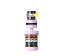 Filtros de grifo, cartucho purificador de carbón activado para grifo de agua, interfaz universal giratoria de 360°, filtro de grifo desmontable y lavable, grifo doméstico, ducha a prueba de