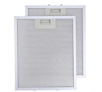Filtros de malla metálica de aluminio 330 * 230 * 9 mm 2 unids extractor filtro de ventilación para control de cocción