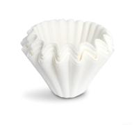 Filtros de papel corrugado blanco, tamaño 185 para Hario para v60, forma de cono blanqueado para un sabor limpio de café, 50 hojas (185)