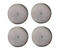 Filtros de prensa francesa de 11,4 cm - Pantalla de repuesto universal de prensa francesa incluye anillo central de metal para 55 onzas, 1,5 litros, 12 tazas prensa francesa