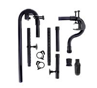Filtros de recipiente Kit de tubo de salida de admisión de peces para tanque Filtro externo Accesorios de repuesto con ventosas fuertes Calentador de acuario Termómetros de luz Plantas Bomba de aire