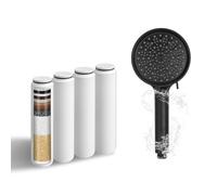 Filtros de Reemplazo Compatibles con Cabezales de Ducha Cobbe: Eliminan el Cloro y las Impurezas para una Mejor Salud de la Piel y el Cabello (Paquete de 4)