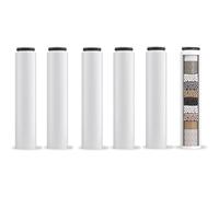 Filtros de repuesto compatibles con Cobbe filtros de repuesto para cabezal de ducha de mano elimina el cloro filtros suavizantes de agua 6 PCS