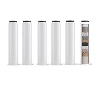 Filtros de repuesto compatibles con Cobbe, filtros de repuesto para cabezal de ducha de mano, filtros suavizantes de agua, elimina el cloro, reduce la picazón seca de la piel (6 unidades)