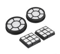 Filtros de repuesto lavables para aspiradora diseñados para modelos de cilindro sin bolsa Basics 16H 71EU4 VCM43B16H B07C41FMF1 (2 juegos)