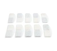 Filtros de repuesto para dispensador de agua para gatos, 10 unidades, esponja y capa de carbono, elimina el olor, suministro de agua dulce, color blanco, 12 x 5,5 cm
