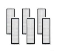 Filtros de repuesto para robot aspirador Xiaomi 5 Pro OV21CN, kit de captura de polvo de alta eficiencia para pelo de mascotas y juegos de filtros blancos fáciles de instalar, paquete de 6