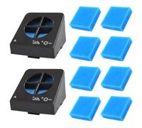 Filtros de repuesto y algodón para aspiradora Eureka NEW400 en seco y húmedo, soporta un flujo de aire óptimo y captura de desechos