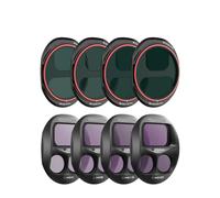Filtros Freewell for drones (paquete de 8) ND4, ND8, ND16, ND32, ND64/PL, compatibles con DJI Mavic 4 Pro, accesorios fotografía