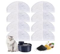 Filtros Fuente Gatos Filtro Fuente para Gatos 8 Pcs Filtros para Fuente de Agua Gatos con Resina y Carbón Activo Filtros de Repuesto de Agua Gato/Perro Dhohoo Filtros Fuente de Fuentes de Mascotas