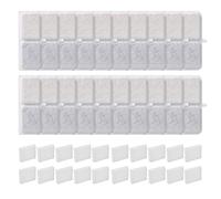 Filtros Fuente Gatos, Triple Filtración Filtro Fuente para Gatos de Repuesto para bebederos de Mascotas, Contiene 20 Piezas de Elementos de Filtro y 20 Piezas de Esponja de Filtro