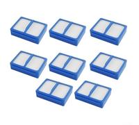 Filtros HEPA para aspiradora robot Electrolux QX9-1-50IB/ALRG/ANIM | Tela no tejida de polipropileno, captura el 99.9% del polvo, lavable y reutilizable (8 piezas)