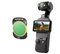 Filtros Magnéticos MCUV para dji OSMO POCKET3, Polarizador de Metal CPL ND32, Protector de Lente de Cámara Deportiva Ajustable ND64/PL (CPL)