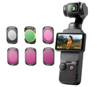 Filtros Magnéticos MCUV para dji OSMO POCKET3, Polarizador de Metal CPL ND32, Protector de Lente de Cámara Deportiva Ajustable ND64/PL (MCUV+CPL+ND8+16+32+64)