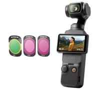 Filtros Magnéticos MCUV para dji OSMO POCKET3, Polarizador de Metal CPL ND32, Protector de Lente de Cámara Deportiva Ajustable ND64/PL (CPL+ND8+ND16)