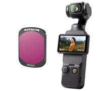 Filtros Magnéticos MCUV para dji OSMO POCKET3, Polarizador de Metal CPL ND32, Protector de Lente de Cámara Deportiva Ajustable ND64/PL (ND64)