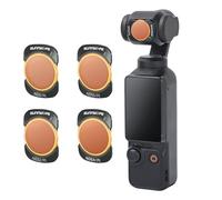 Filtros Magnéticos MCUV para dji OSMO POCKET3, Polarizador de Metal CPL ND32, Protector de Lente de Cámara Deportiva Ajustable ND64/PL (ND8+16+32+64/PL)