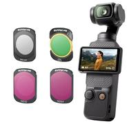 Filtros Magnéticos MCUV para dji OSMO POCKET3, Polarizador de Metal CPL ND32, Protector de Lente de Cámara Deportiva Ajustable ND64/PL (MCUV+CPL+ND32+ND64)