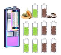 Filtros Mentolados Click,1000Pcs Bolitas Sabores/Metal Bead Pusher,accesorios De Cigarrillos Para Esencia De Menta (Melón + Café,1000 Uds bolas de sabor + bead pusher)