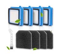 Filtros para Aspiradora QX7 QX6 QX8-2 Filter Set de Accesorios para AEG 4 Juegos de Reemplazo de Filtro de Aspiradora para Electrolux,4 Filtros Premotor,4 Filtros Higiénicos de Esponja 1 Cepillo de