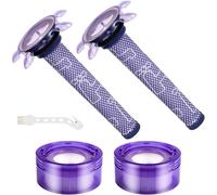 Filtros Para Dyson V8, Filtros de Repuesto Para Aspiradoras Dyson V7 V8 Absolute Animal Motorhead,Con 2 Filtros Hepa Trasero,2 Prefiltros,1 Cepillo De Limpieza Reemplaza Piezas #965661-01#967478-01