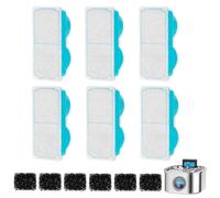 Filtros para Fuente de Agua para Gatos - Eliminador De Olores con Esponja - Recambio de Filtro para Fuente de Agua | para Dispensador De De Mascotas Hogar Apartamento Interior Mantenimiento Diari