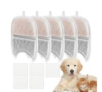 Filtros Para Fuentes Para Mascotas - 5X Filtros Para Fuente Bebedero Con Esponjas | Purificador Con Triple Filtración Que Absorbe Olores E Impurezas
