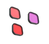 Filtros para grabación subacuática con GoPro Hero9: Magenta restaura el azul, Morado para aguas verdosas, compatible con TELESIN.