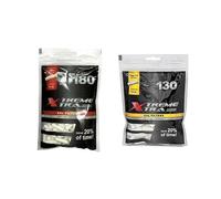 Filtros X-treme 8mm Long 8x22mm - Caja con 15 Paquetes de 130 Filtros (Total: 1950 Filtros) | Filtros Largos para Liar