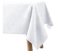 Filumi Mantel Antimanchas 120x180 cm Blanco Interiores Comedor Salon Manteles para Exterior y Jardin Mantel Navidad Eris