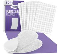 Filzada® 1008 Pares Belcro Adhesivo Doble Cara Redondo 10 mm - Puntos Adhesivos Doble Cara - Belcros Redondos Adhesivos Pequeños