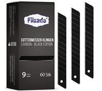 Filzada® 60x Cuchillas Cutter 9mm - Cuchillas de Requesto Negro