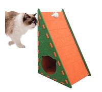 Filzkatze Kratzer, vertikaler Katzenkratzer | Trianguläre vertikale integrierte Katzenkratzer,Nicht-Shedding-Filzkratzer-Kern-Resistente Kätzchenklettermatte Zum Spielen