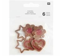 Filzstreu Gebäck, 6 Stk.