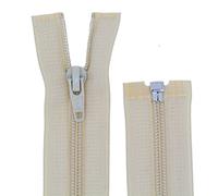 FIM Cremallera de plástico, espiral, n.º 5, divisible para chaquetas, 4 - hellbeige(307), 30 cm