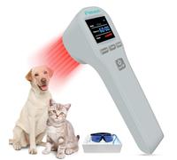 Fimem Dispositivo de terapia láser frío para perros, terapia de luz infrarroja para dolor, 2 x 940 nm+2 x 850 nm+16 x 650 nm, dispositivo de terapia de luz roja de mano para gatos, caballo, terapia de