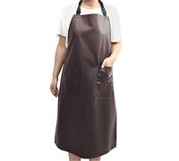 Fimghsoo Delantales Impermeables Ajustables Delantal de Cocina con 2 Bolsillos Delantale PVC para Mujeres y Hombres, Resistente al agua y al aceite para cocina, restaurante, jardín y barbacoa