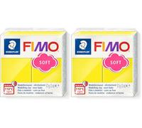 FIMO 8020 - Pasta de modelar, color limón, 56 g (Paquete de 2)