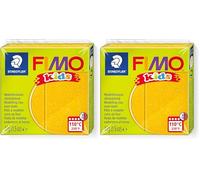 Fimo 8030-112 - Pasta de modelar, color oro purpurina (Paquete de 2)