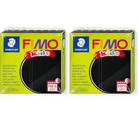 Fimo-8030-9 ST Pasta de modelar, Color negro, pack de 1 (Staedtler 8030-9) (Paquete de 2)