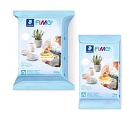 FIMO Air pasta de modelar, pasta de modelar de secado al aire de color blanco (1x 1000 g + 1x 250 g), lista para usar, tacto agradable, no necesita cocción, no se pega