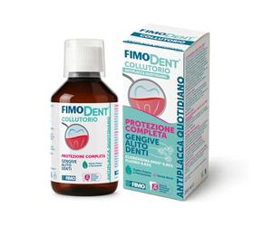 Fimodent Enjuague Bucal Diario Antiplaca - Clorhexidina 0,05% y Fluoruro - Prevención Completa de la Placa, Encías y Aliento - Sabor Menta - 200mL